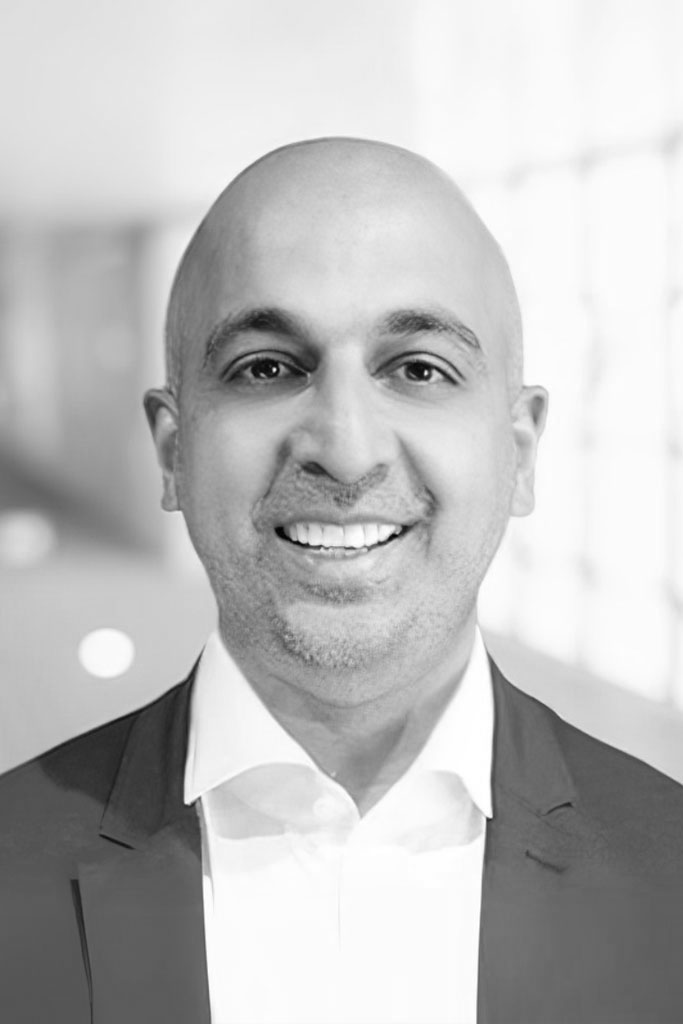 Dr Aleem Portrait Bw